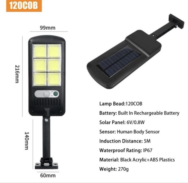 Set 4 lampi solare, 150 LED, 90 W