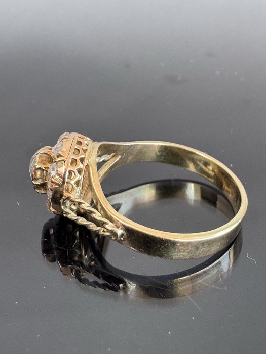 Inel din aur 14 k si diamante