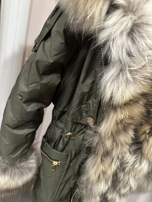 Ново! дълга От естествен косъм размер М, S, Парка