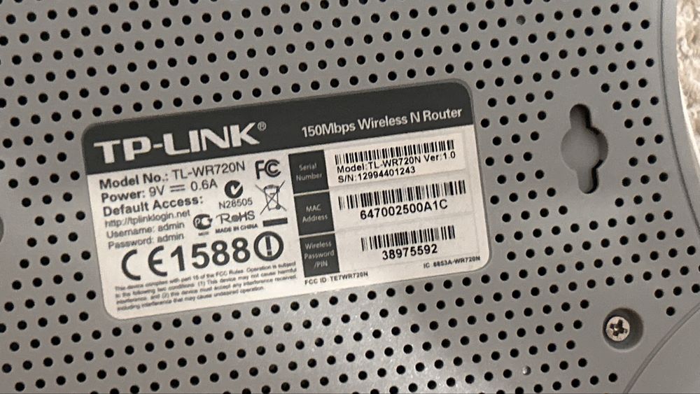 Router Wi-Fi TP-Link TL-WR720N – 150 Mbps