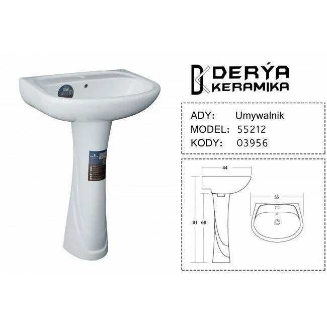 Раковина с пьедесталом Derya