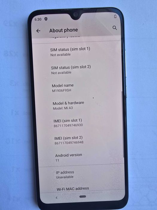 Xiaomi MI A3