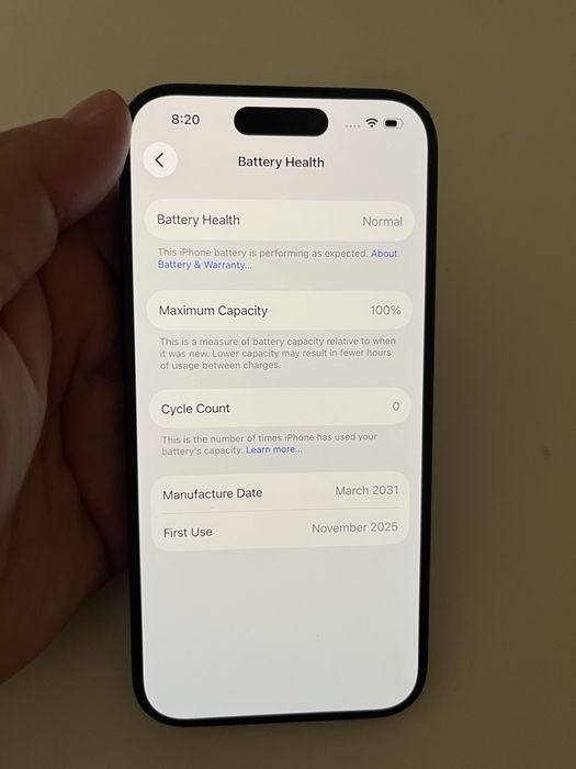 Iphone 15pro 256GB 100% bat