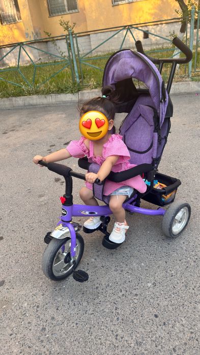 Детский велик коляска