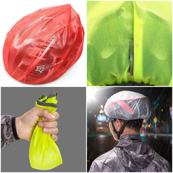 Husa Rockbros 100% impermeabila casca bicicleta trotineta cursiera mtb