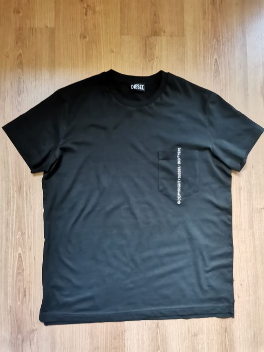 Черна тениска DIESEL T-Rubin