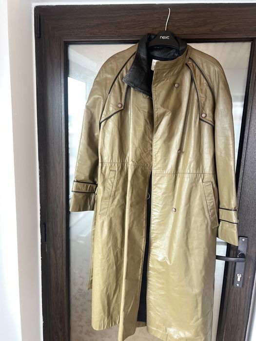 Trench din piele naturală