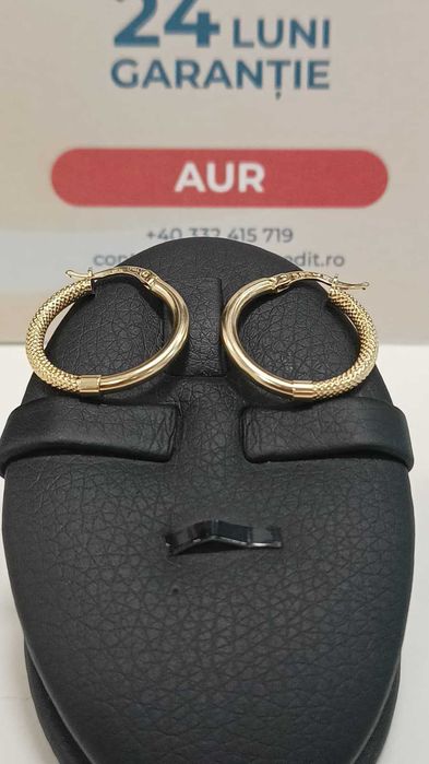 [AG24 Harlau B.45522.1] Cercei aur 14k 2,15g - Garantie 2 ani!