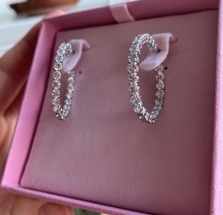 Обеци халки Swarovski