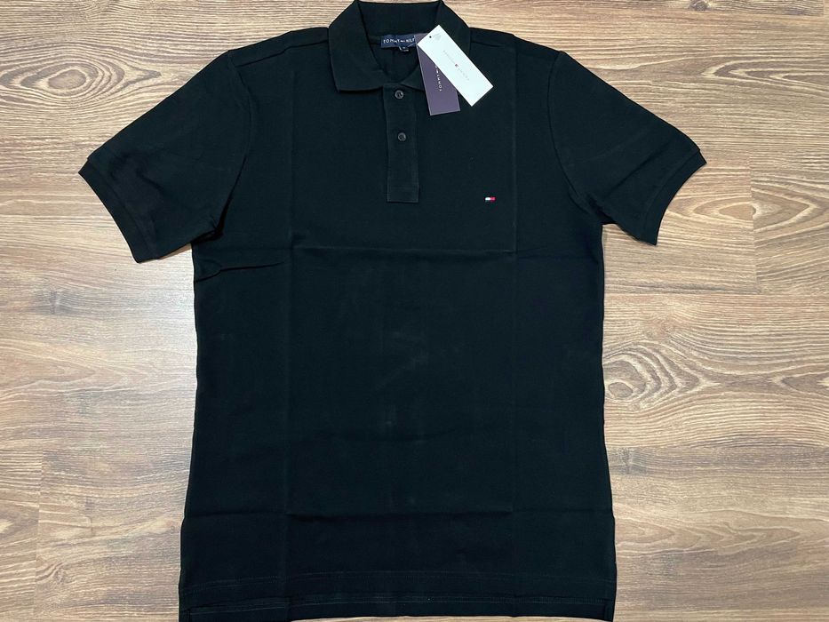 Мъжка тениска с яка  Tommy Helfiger Slim Fit - XL