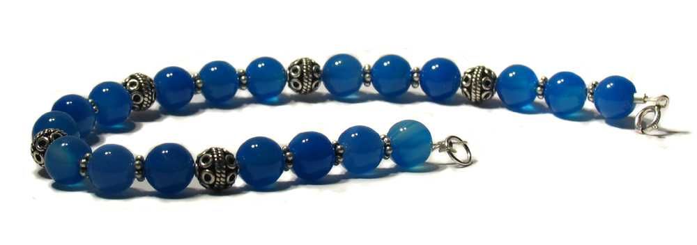 Bratara onix albastru