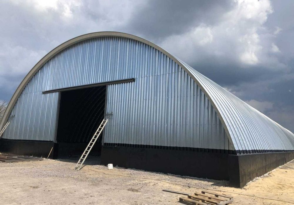 Строим бескаркасные ангары