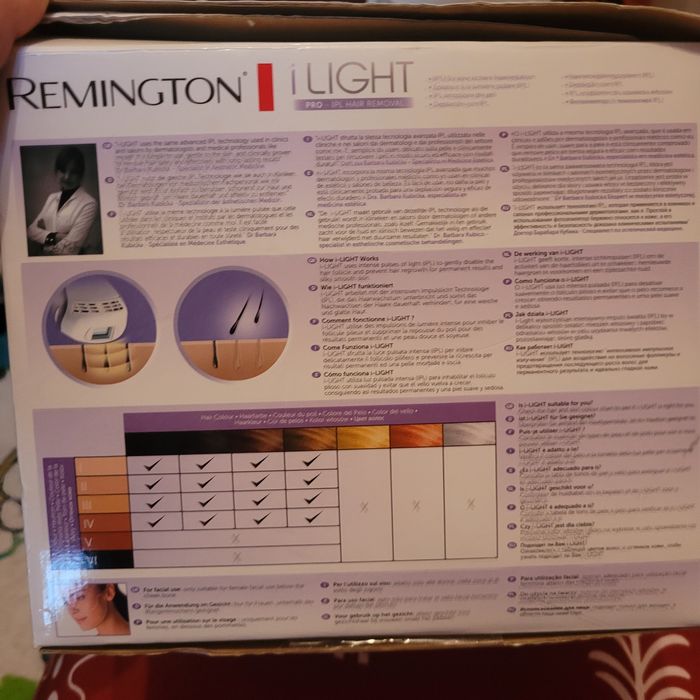 Epilator Remington i light pro IPL 6500 cu lumină intens pulsată