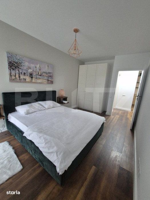 Apartament 2 camere, etaj intermediar, orientare sudica, mobilat LUX