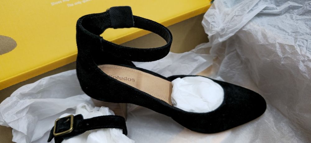 Pantofi tip sandale piele întoarsă