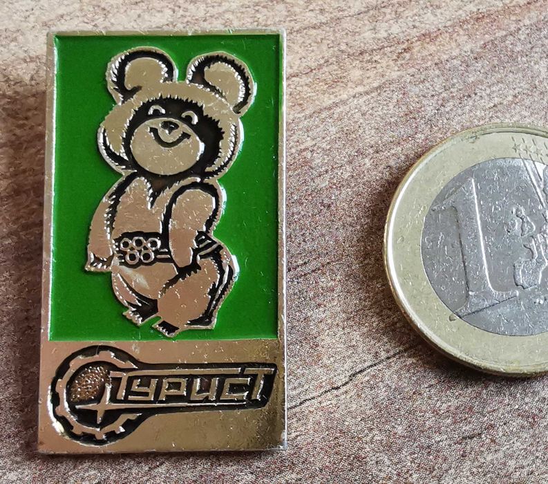 Insigne MISA, mascota jocurilor olimpice din 1980 Moscova