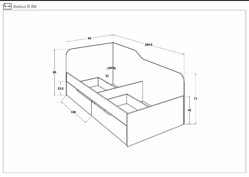 Легла с еднолицеви  матраци -2 бр