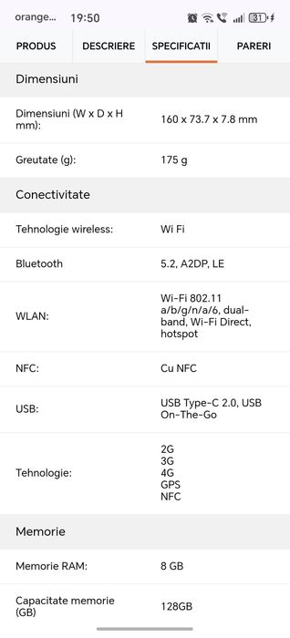 Telefon mobil Huawei Nova 9 128GB Dual SIM 8GB RAM Starry Blue