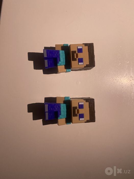 2 Фигурки Steve из Kinder Joy & Minecraft