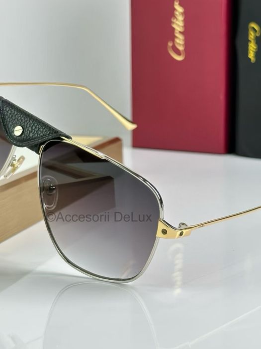 Ochelari de Soare Santos De Cartier CT0037S Polarised Noi Full Box [Verificare Colet] Aviator