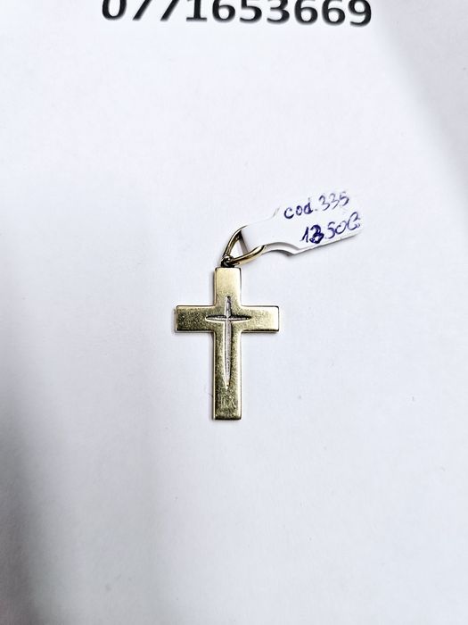 Vand cruce din aur 14 k 2.8 g cod 335