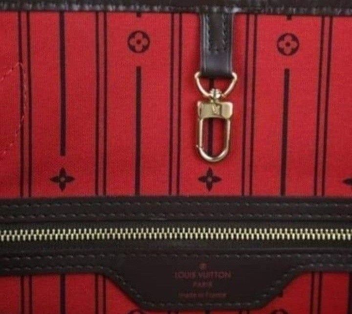 Geanta piele naturala ,model Neverfull, card,certificat,saculet etichetă/France