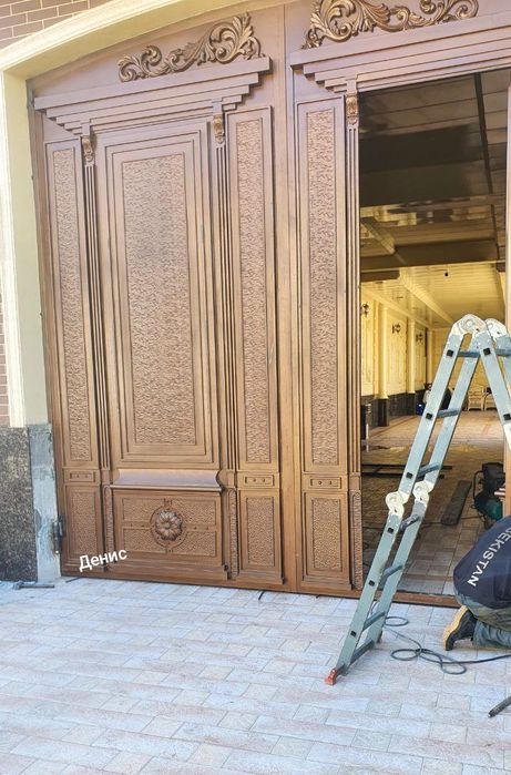 Ворота двухсторонние решетки на окна навес козырек двери беседки ковка