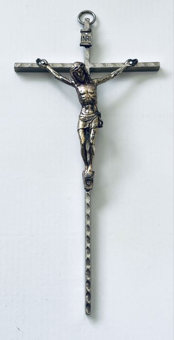 Метален кръст Разпятие Христово Италия
