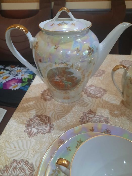 Изящный Чайный сервиз "Мадонна" Kahla ГДР на 6 персон, новый