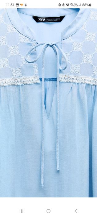 Bluza cu broderii Zara marime M