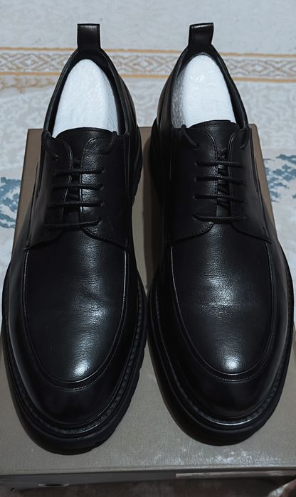 Кожанные дерби туфли