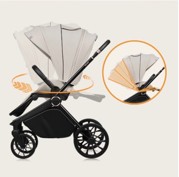 Количка Lionelo Mika Plus 3 in 1, цвят Beige Sand