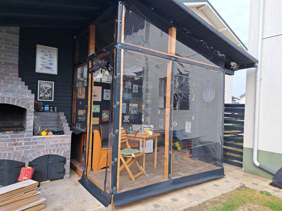 Inchidem Terase, Foisoare, Constructi Metalive, cu Folie Transparenta