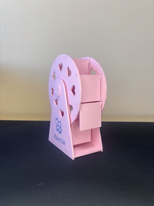 Персонализирана Фоторамка за кръщене, бебешка стая  „Виенско Колело“