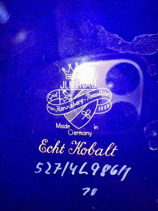 Блюда от Ilmenau кобальт