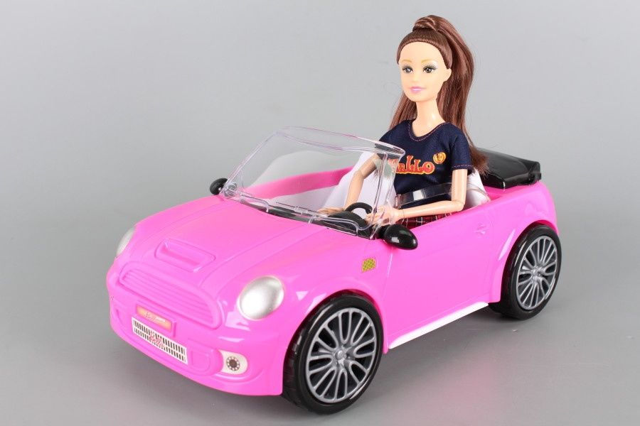 Кукла Барби  с розов автомобил кабриолет