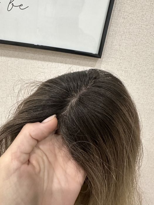 Теменная накладка парик