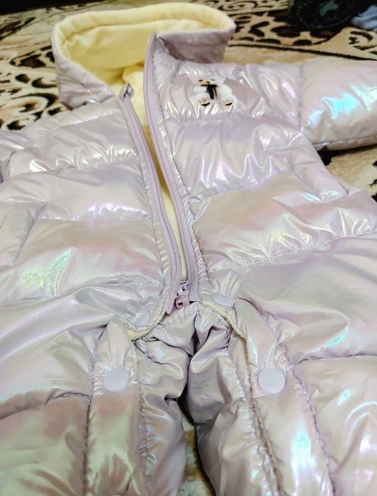 Зимняя куртка комбинезон для девочки