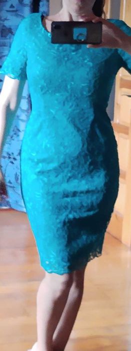 Rochie Gina Bacconi, verde smarald mărimea S-M