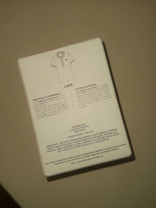 Lacoste L.12.12 Rose Eau Fraîche