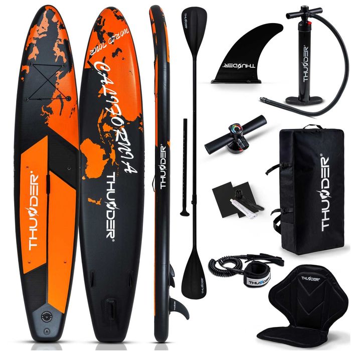 Placa Stand Up Paddle EARTH 365cm + Scaun Caiac (Noua, Sigilata)