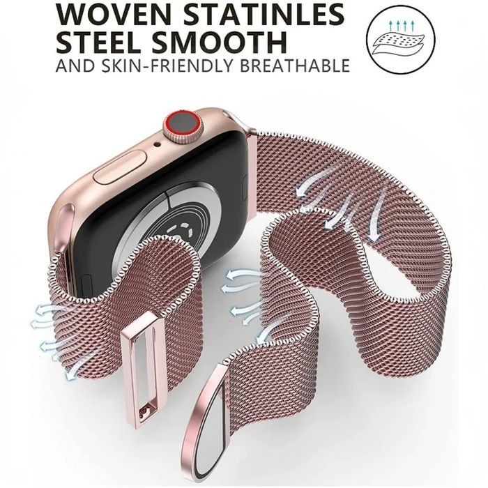 MILANESE 2 Магнитна каишка за Apple Watch 11/10/9/8/7/6/5/4/3/2/1/SE