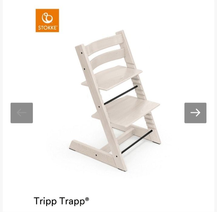Детски дървен стол за хранене Stokke Tripp Trapp + ПОДАРЪК