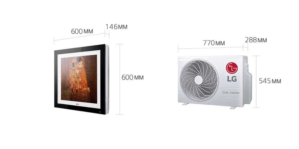 Кондиционер LG ARTCOOL Gallery Dual Inverter, до 36м.кад  R32,  Алиса