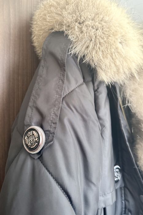 Зимно яке с естествен косъм