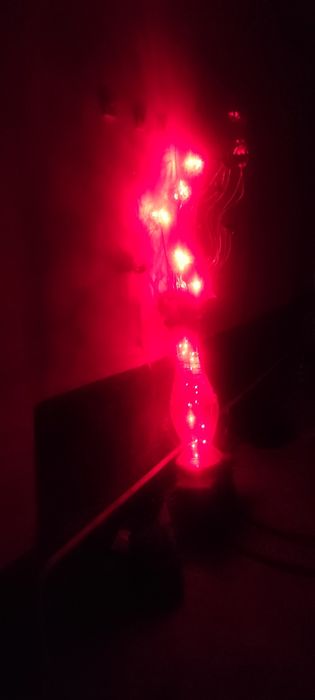 Металлический цветок свето деотный