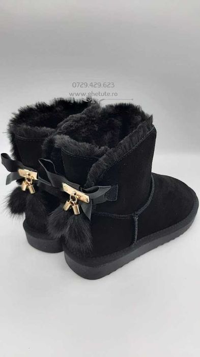 Ghete / cizme mini UGG -piele NATURALA, fluffy 35-40