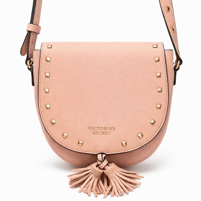 Geanta dama Victoria Secret roz nude crossbody eleganta cu tinte