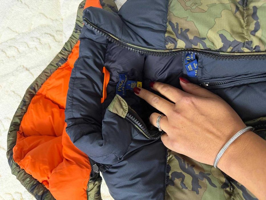 Costum iarnă Ralph Lauren – geacă și salopetă, 4–5 ani 300 lei