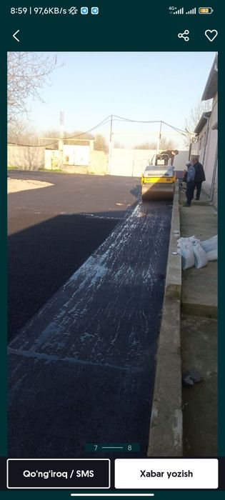 Асфальт хизматлари бор сифатига 3 йил гарантия берилади